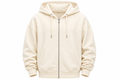 Premium Oversized Zip-Up Hoodie – Cream