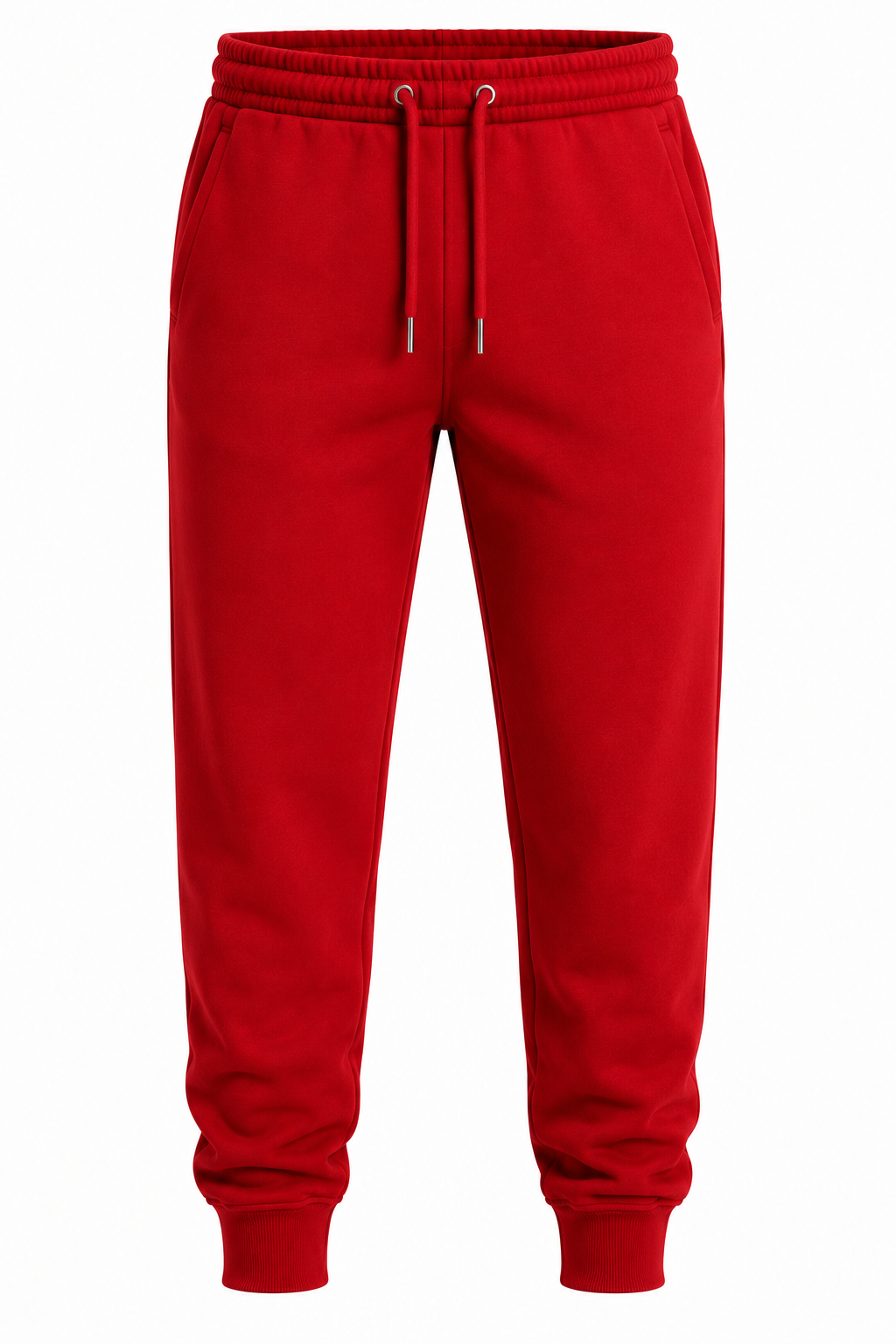 Premium Unisex Fleece Joggers – Red